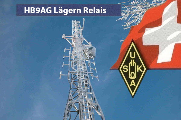 HB9AG FM-Relais auf der Lägern mit USKA-Logo