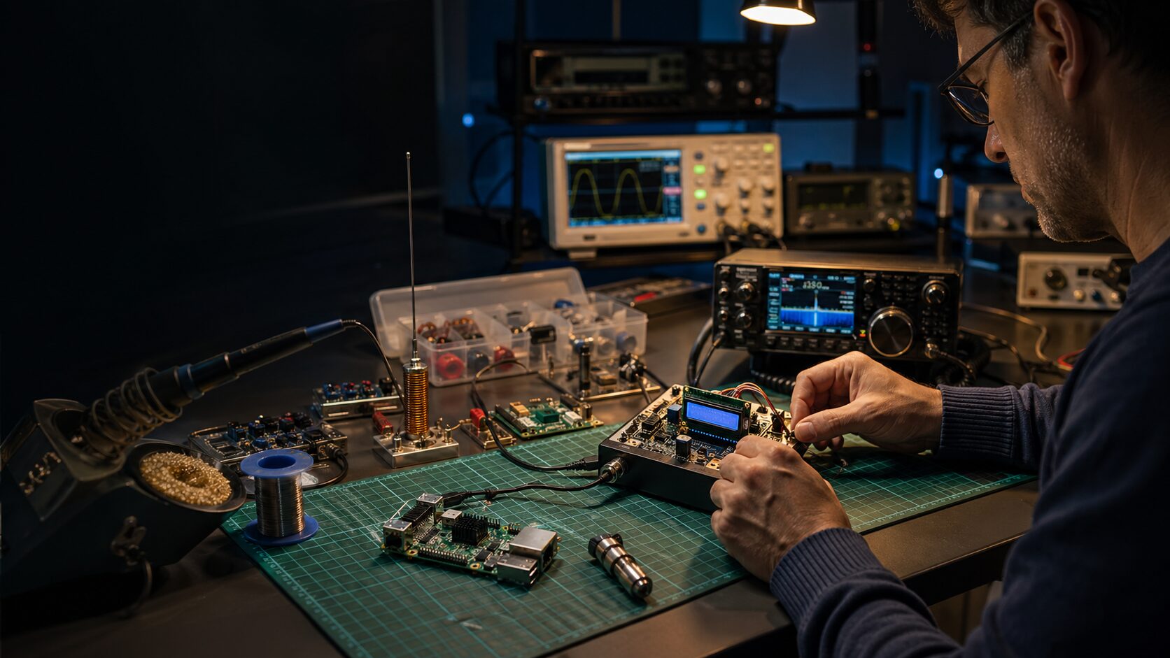 Immagine principale generata dall'IA per la licenza di elettronica