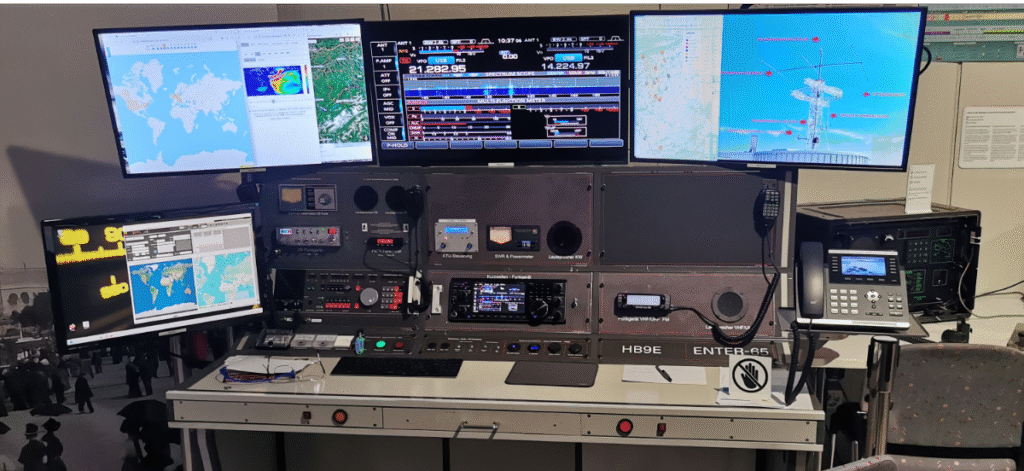 Amateurfunkstation HB9E in der ENTER Technikwelt Solothurn-Derendingen