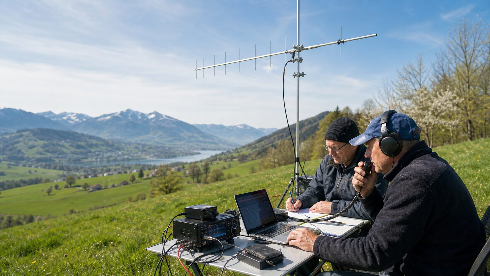 Stazione mobile per contest VHF e UHF “Spring” in Svizzera