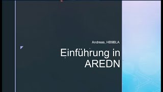 AREDN HamWebinar — Teil 1